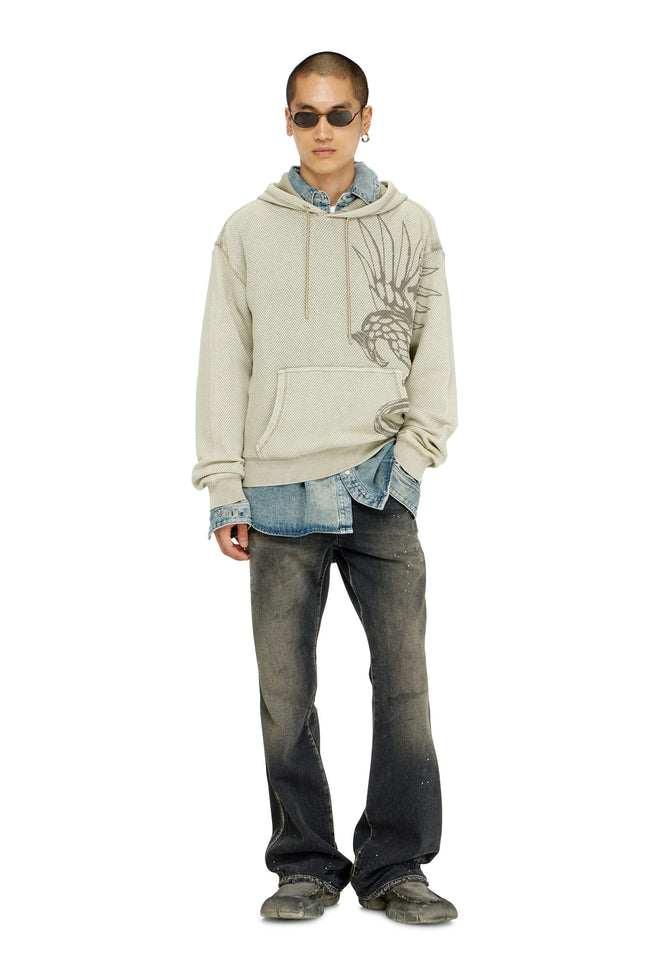 DIESEL S-Norm-Hood-AA1 Hoodie - Beige