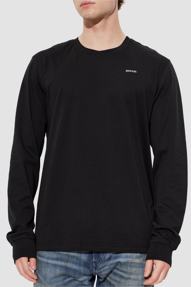 DIESEL T-Adjust-L/S-Met Tee - Black