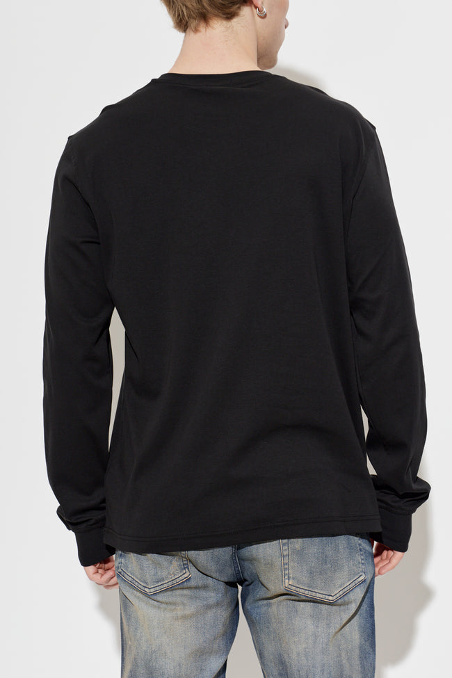 DIESEL T-Adjust-L/S-Met Tee - Black