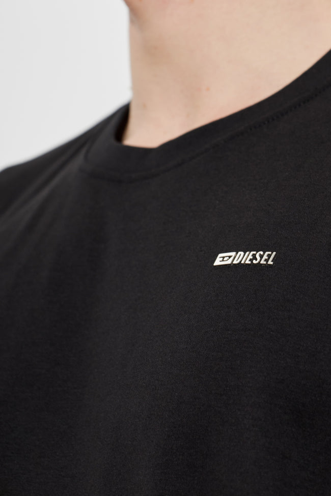 DIESEL T-Adjust-L/S-Met Tee - Black