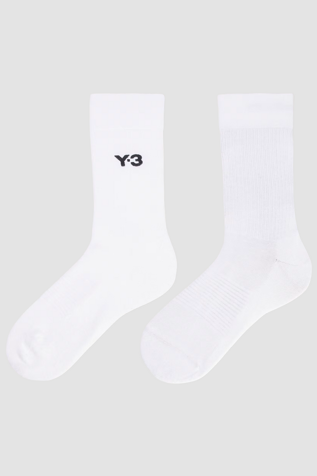 Y-3 Classic Crew Socks – White