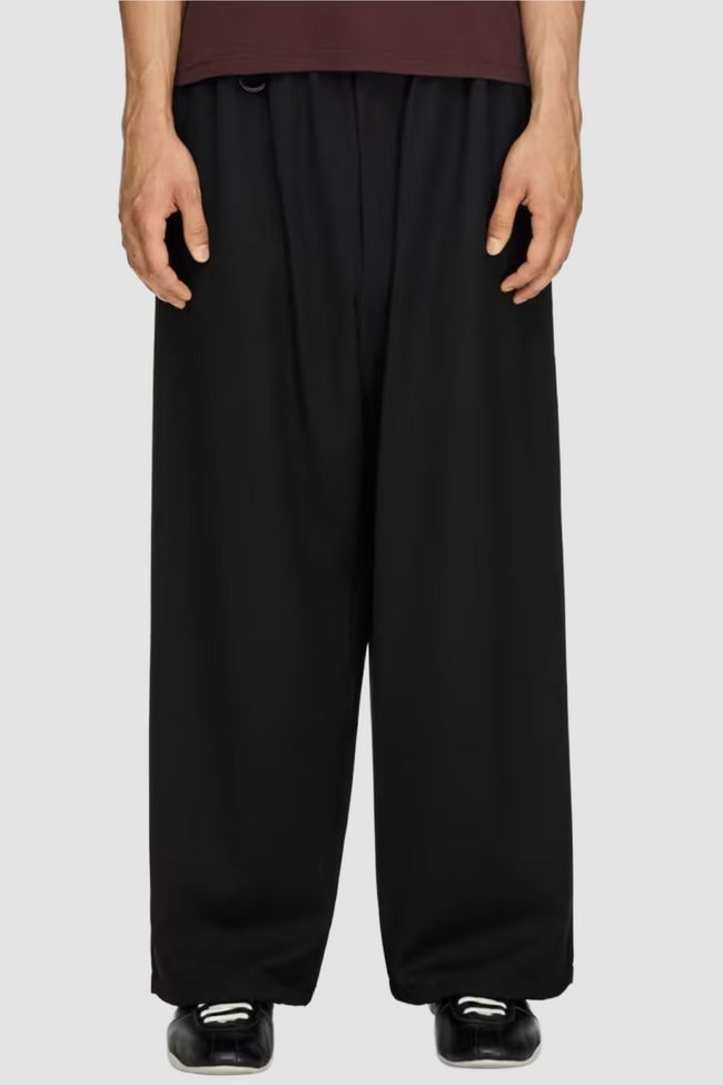 Y-3 Wool Straight Leg Pants - Black