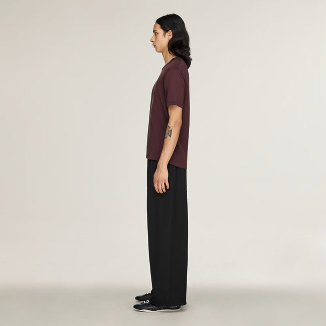 Y-3 Wool Straight Leg Pants - Black