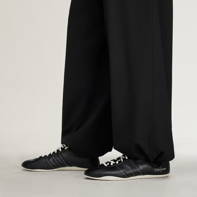 Y-3 Wool Straight Leg Pants - Black