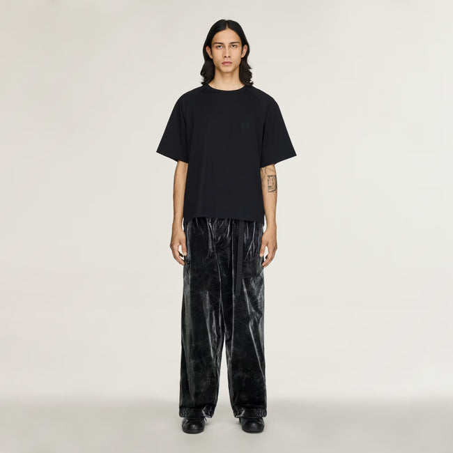 Y-3 Marbled Tapered Nylon Pants - Black