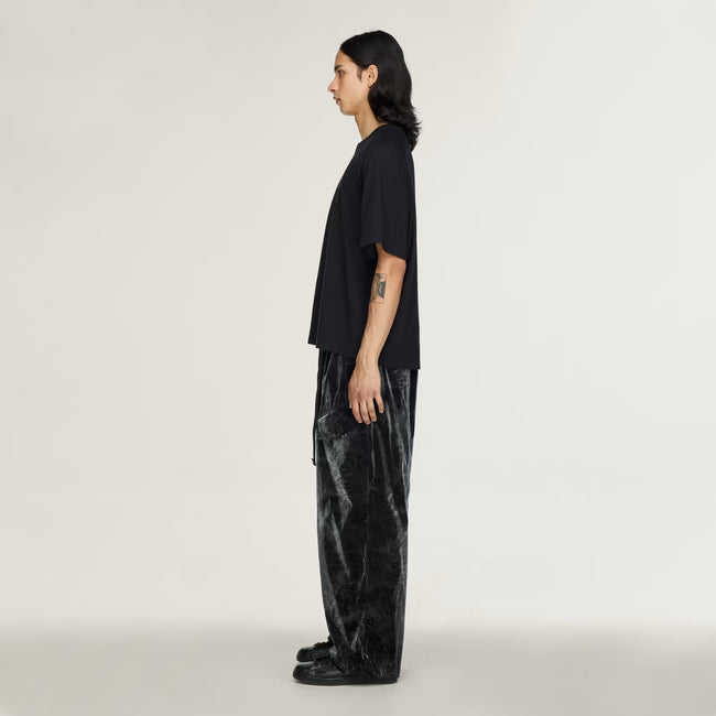 Y-3 Marbled Tapered Nylon Pants - Black