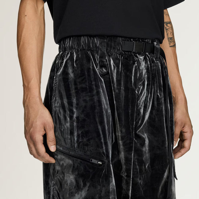 Y-3 Marbled Tapered Nylon Pants - Black