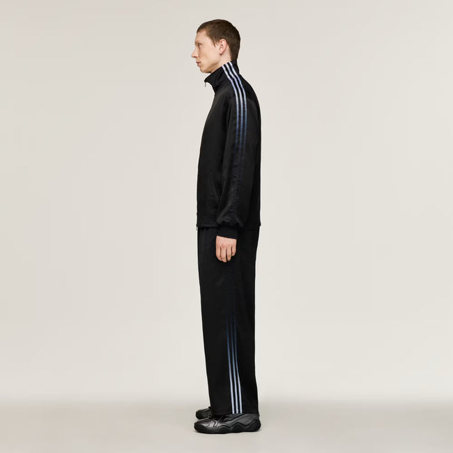 Y-3 Satin Gradient 3-Stripes Track Top Jacket - Black
