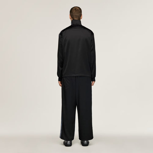 Y-3 Satin Gradient 3-Stripes Track Top Jacket - Black