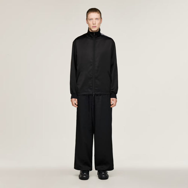 Y-3 Satin Gradient 3-Stripes Track Top Jacket - Black