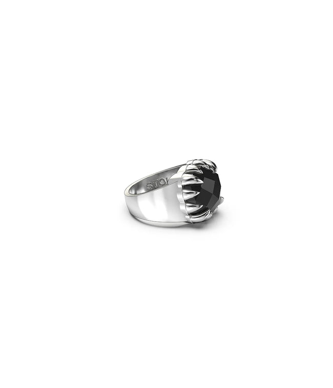 Stolen Girlfriends Club Claw Ring - Silver/Onyx