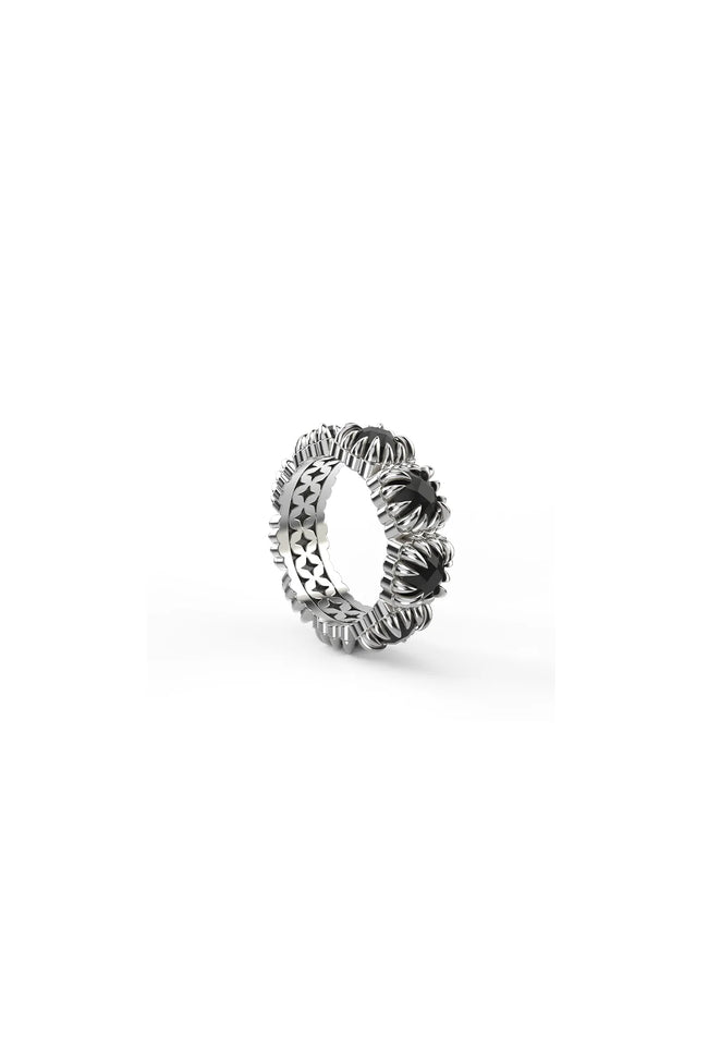 Stolen Girlfriends Club Baby Claw Eternity Ring - Onyx
