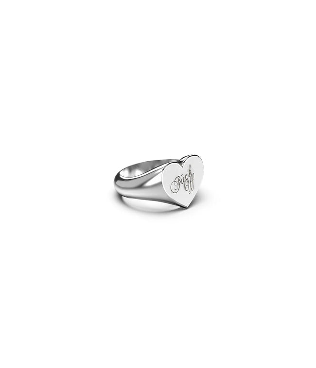 Stolen Girlfriends Club Warm Welcome Heart Ring - Silver