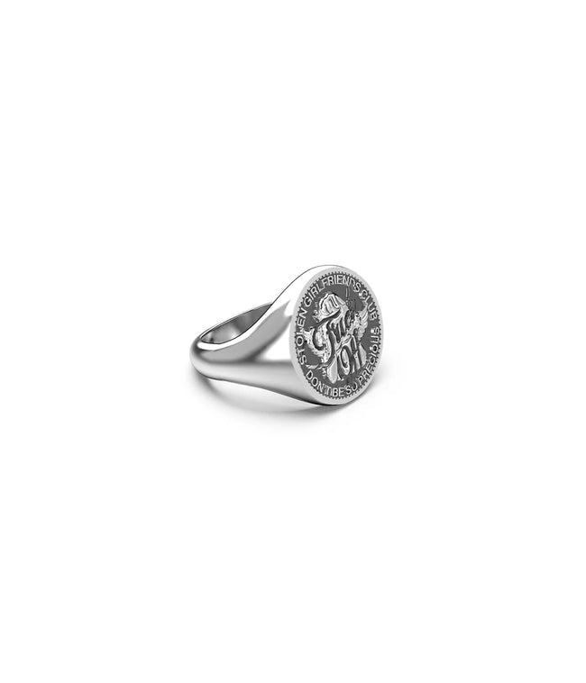 Stolen Girlfriends Club F*ck Off Sovereign Ring - Silver