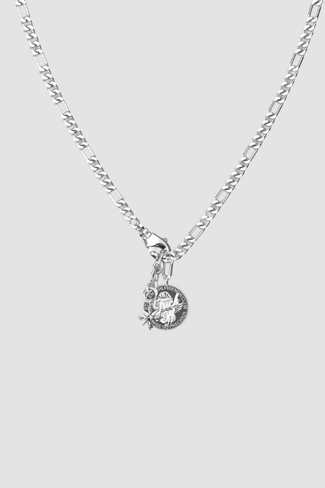Stolen Girlfriends Club F*ck Off Sovereign Necklace - Silver