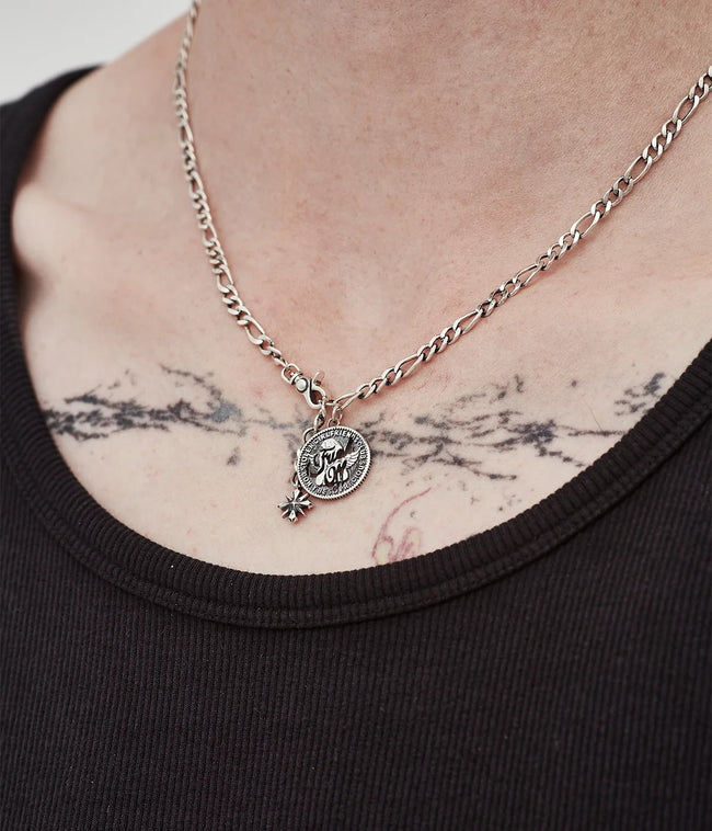 Stolen Girlfriends Club F*ck Off Sovereign Necklace - Silver