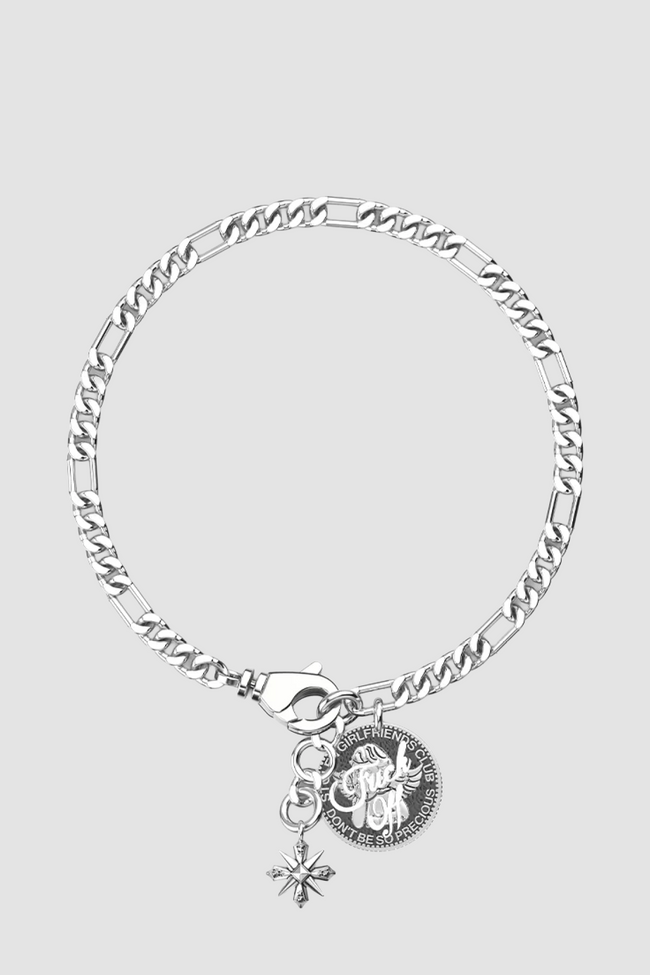 Stolen Girlfriends Club F*ck Off Sovereign Bracelet - Silver