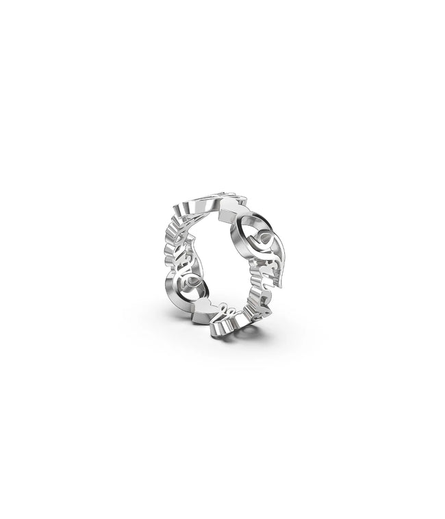 Stolen Girlfriends Club F*ck Off Script Ring - Silver