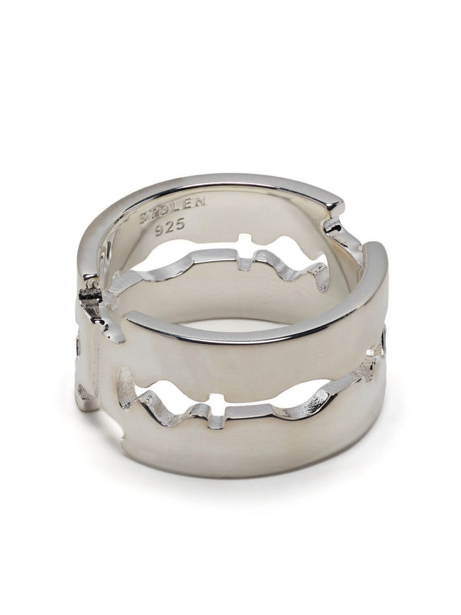 Stolen Girlfriends Club Double Blade Ring - Silver