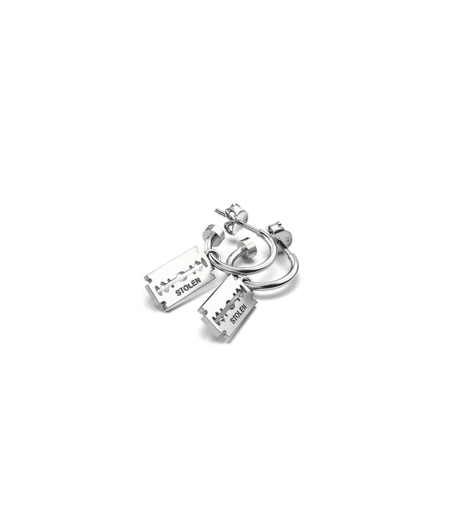 Stolen Girlfriends Club Stolen Razor Anchor Earrings - Silver