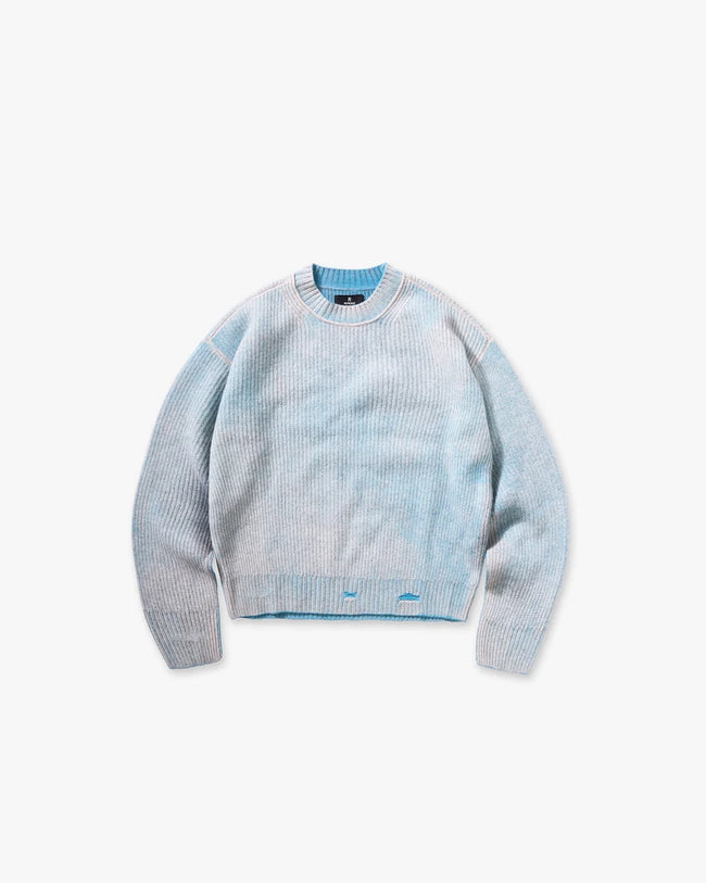 Represent Reversible Fade Sweater - Petrol