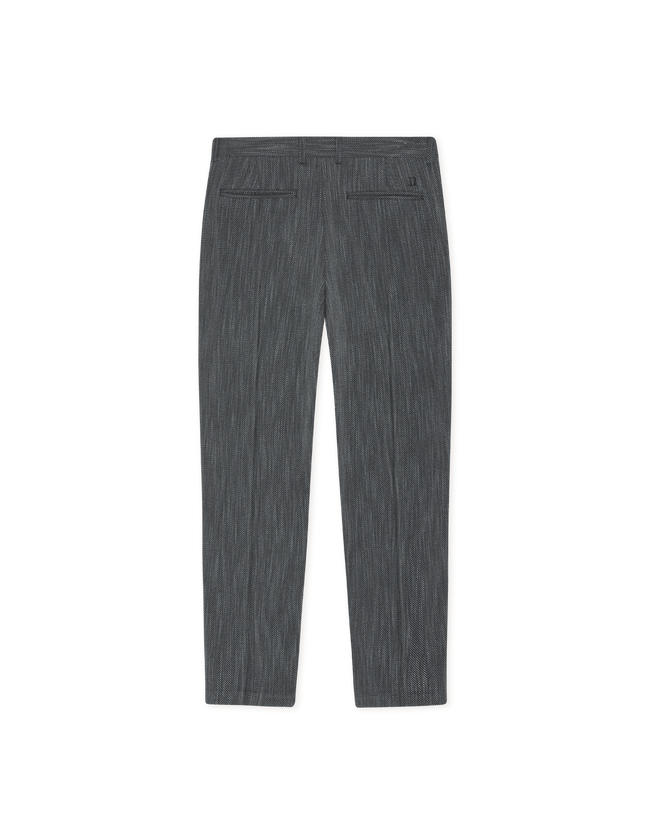 Les Deux Herringbone Reg Suit Pants - Black