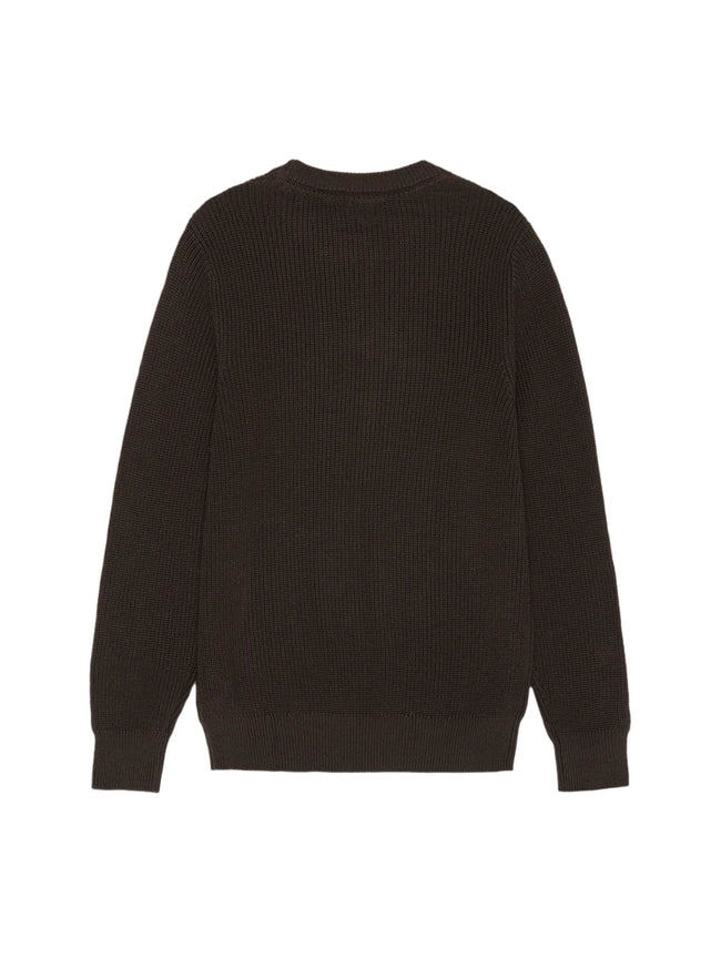 Les Deux Rib Crewneck Sweater - Brown