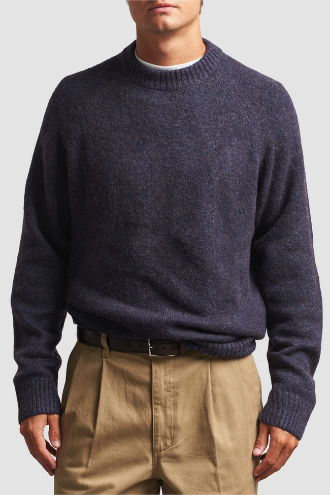 Les Deux Soft Roundneck Sweater - Navy