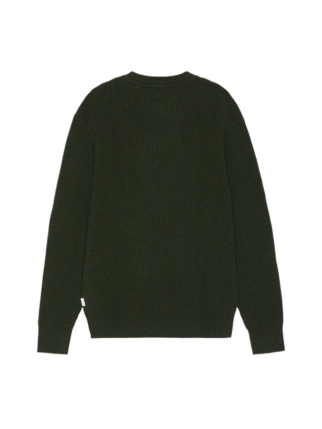 Les Deux Wool Rib Roundneck Sweater - Green