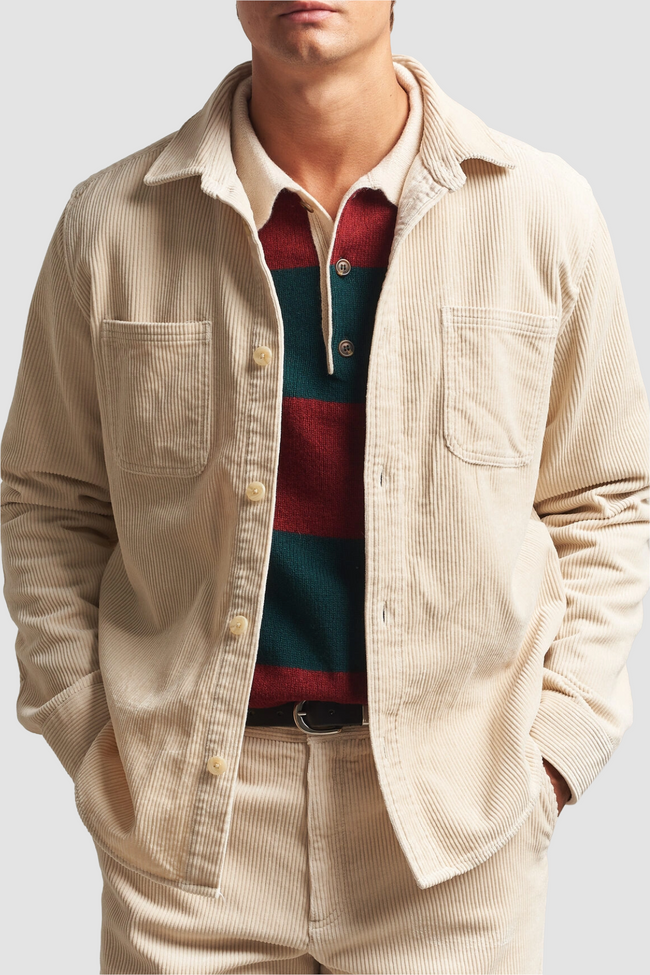 Les Deux Corduroy Overshirt - Ivory