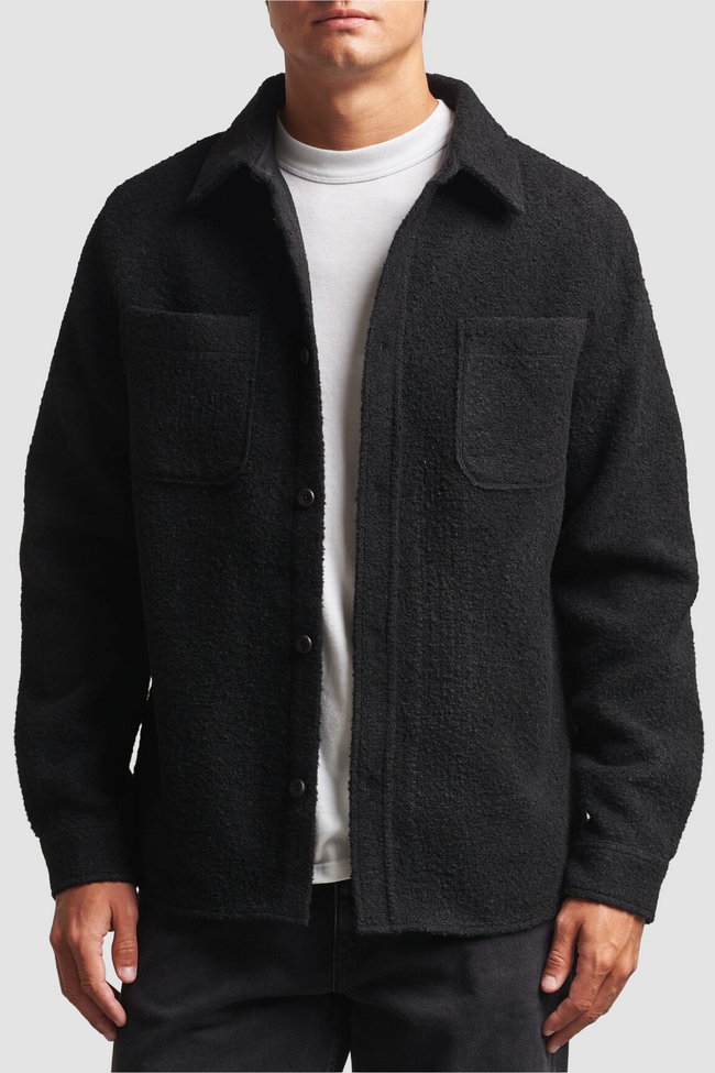Les Deux Boucle Overshirt - Black