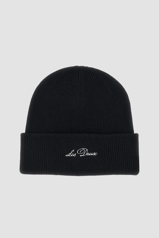 Les Deux Signature Beanie - Black
