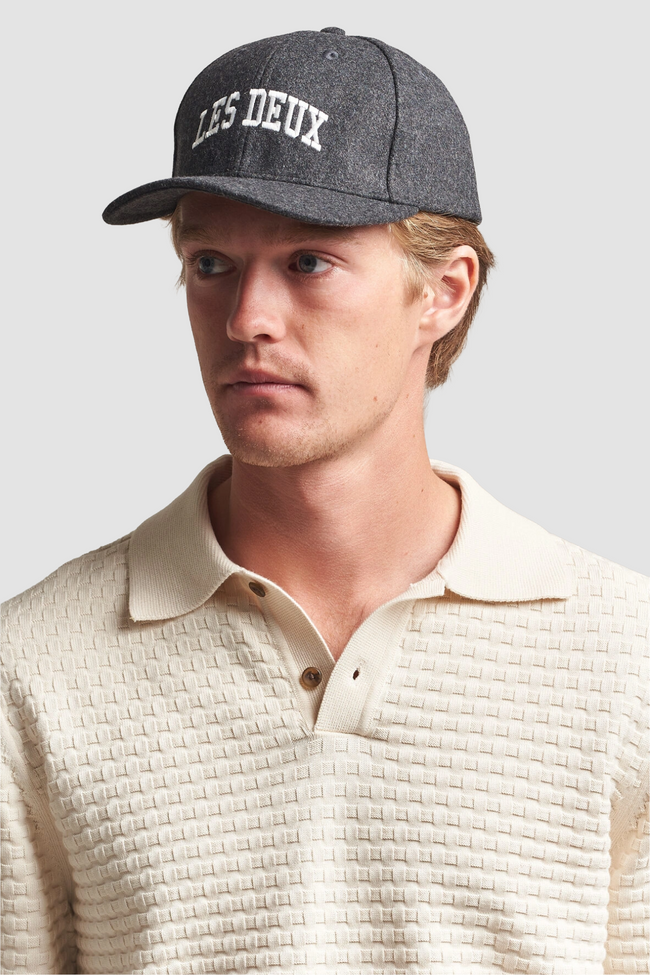 Les Deux College Baseball Cap - Asphalt