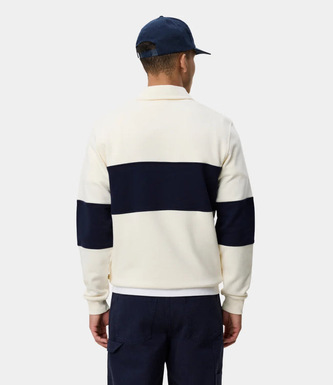Les Deux Zipper Rugby Sweatshirt - Ivory