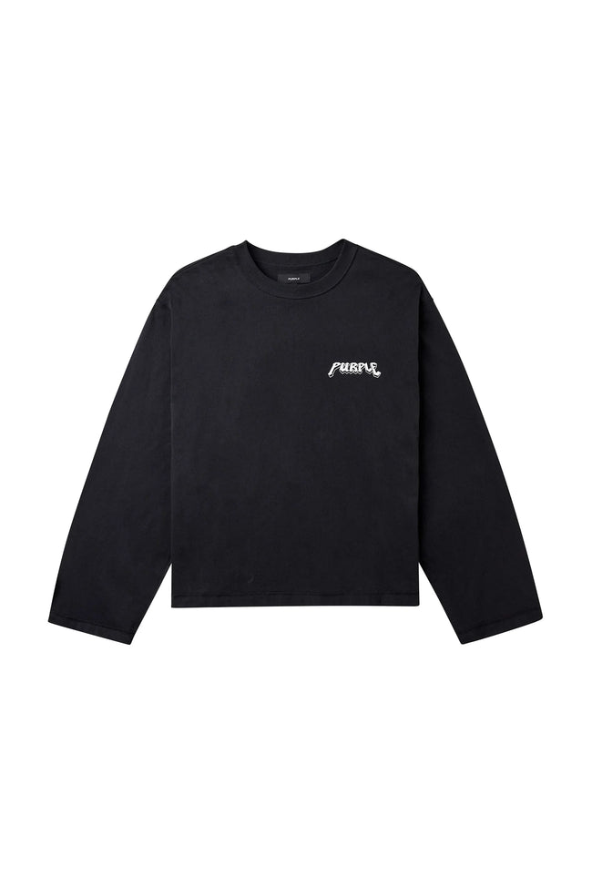 Purple Brand M2039-TJBB Digital Seraph LS Tee - Black