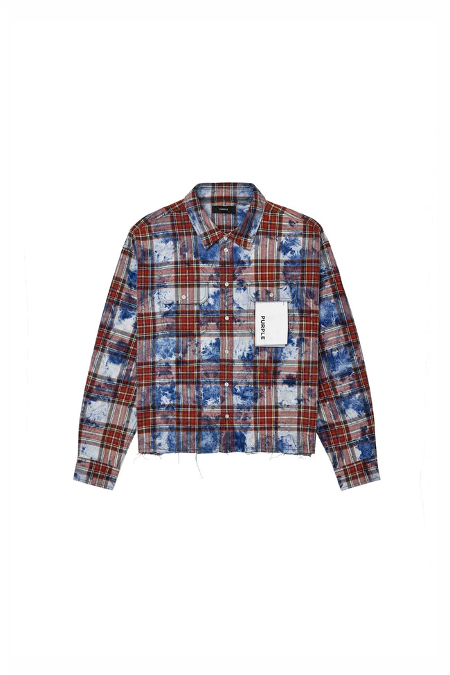 Purple Brand M3012-PLEM Embellished Flannel Shirt - Multi