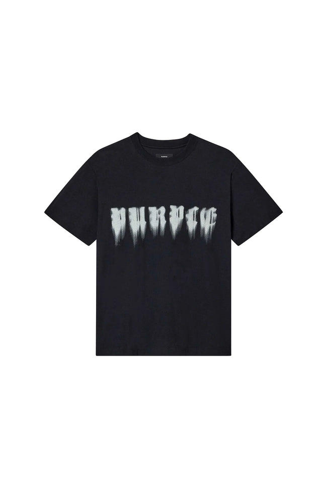 Purple Brand P104-TJBB Smudged Gothic Tee - Black