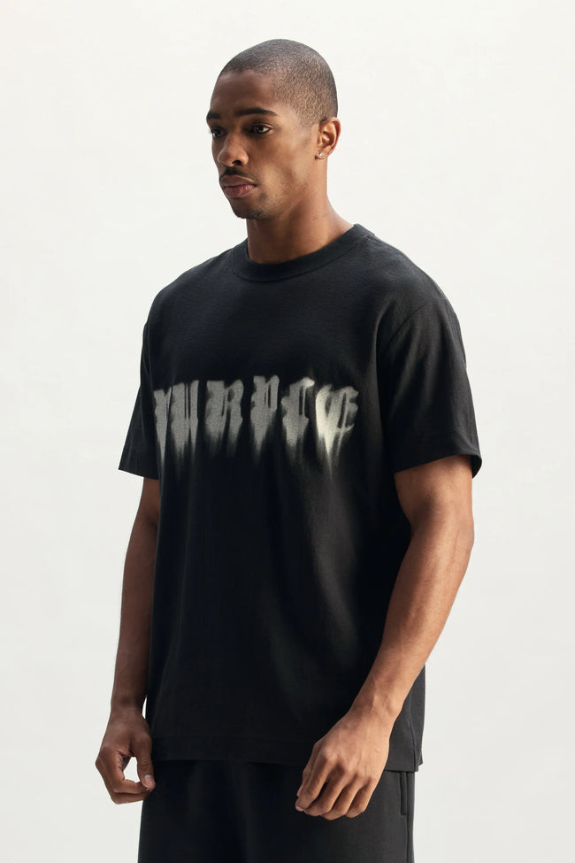Purple Brand P104-TJBB Smudged Gothic Tee - Black