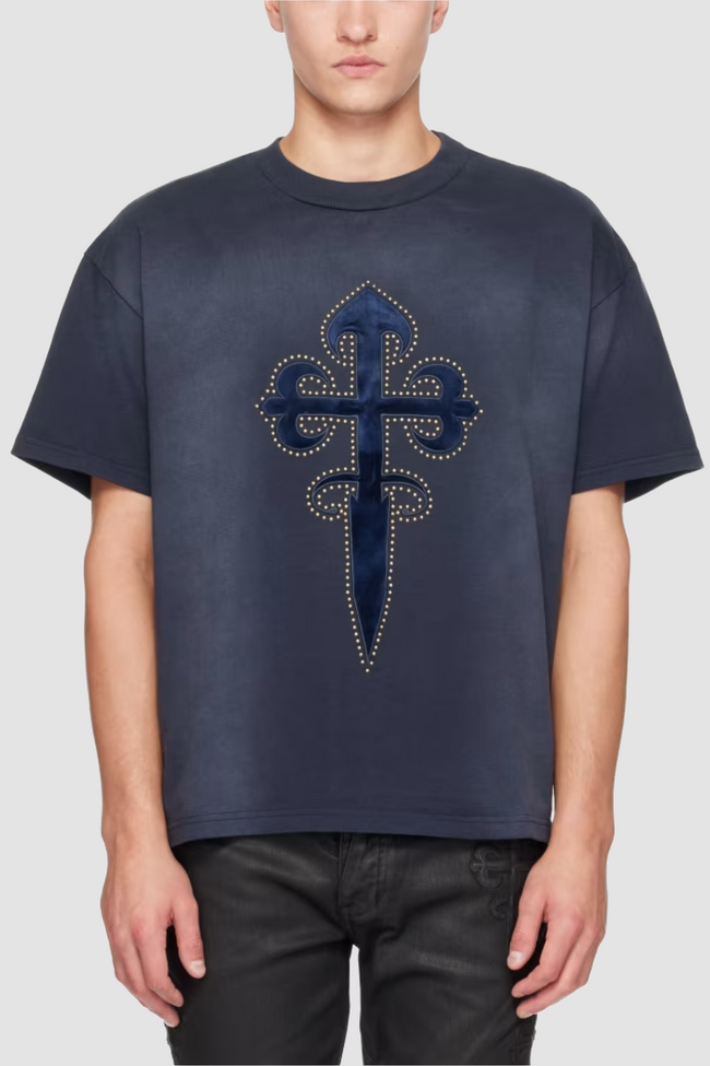 Ksubi Kaliba Ekcess SS Tee - Navy