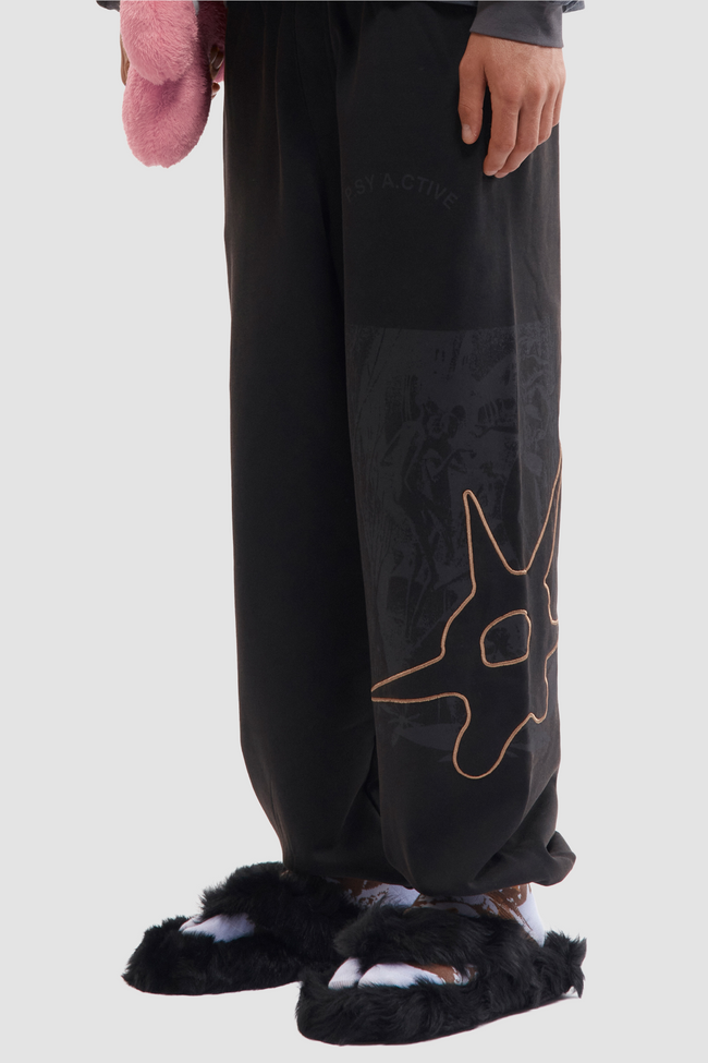 P.A.M Decal Sweatpants - Black