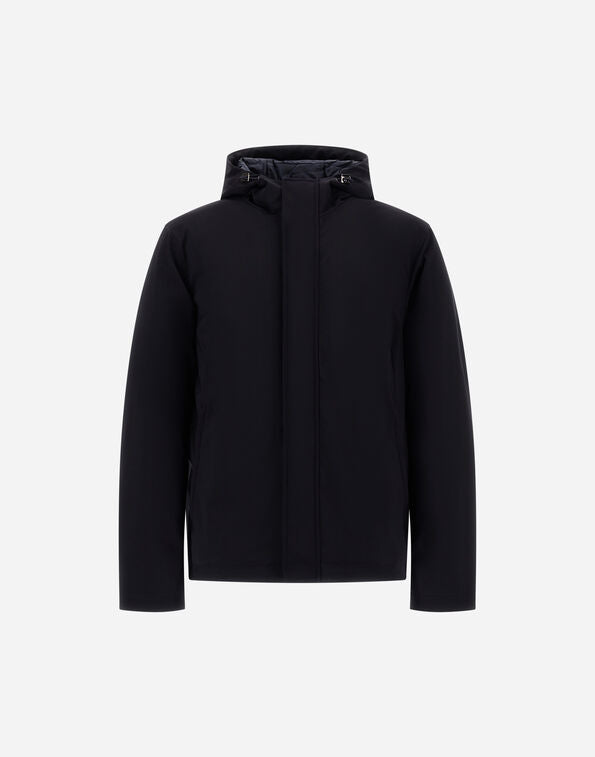 Herno Mens Light Jacket Stretch Twill - Navy
