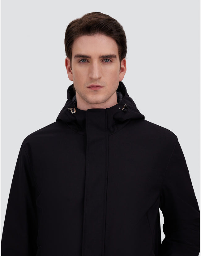 Herno Mens Light Jacket Stretch Twill - Navy
