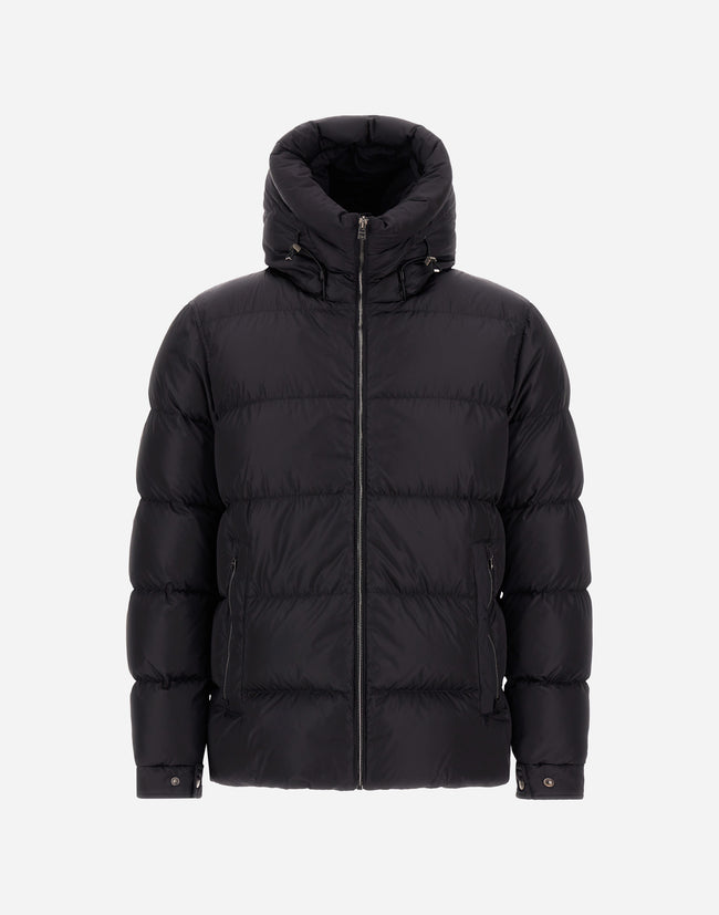 Herno Mens Down Jacket Polar Tech Recycle - Absolute Black