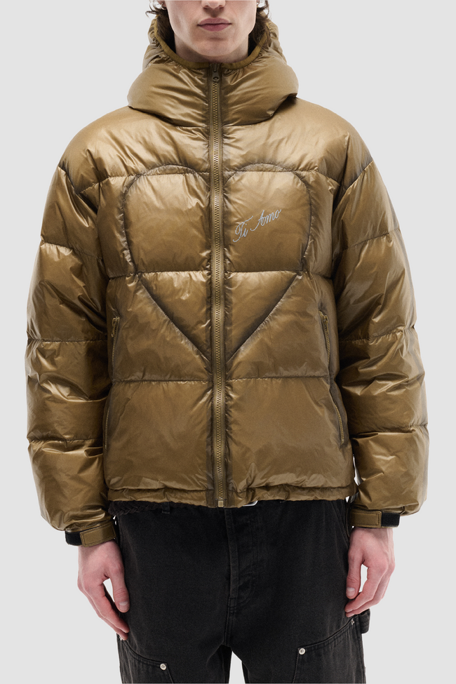 Carne Bollente Mens Down Jacket Lovepuffer 2.0 - Brown