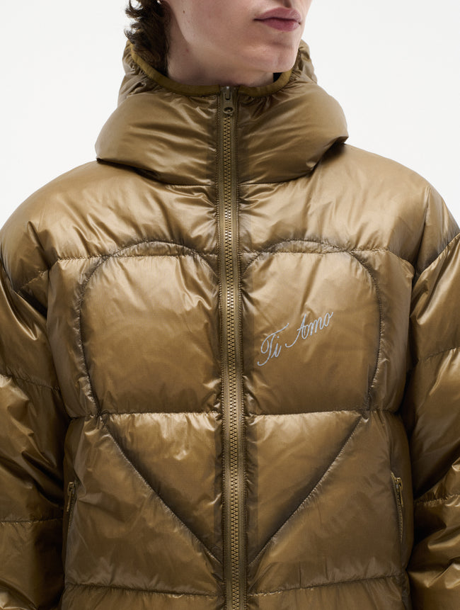Carne Bollente Mens Down Jacket Lovepuffer 2.0 - Brown