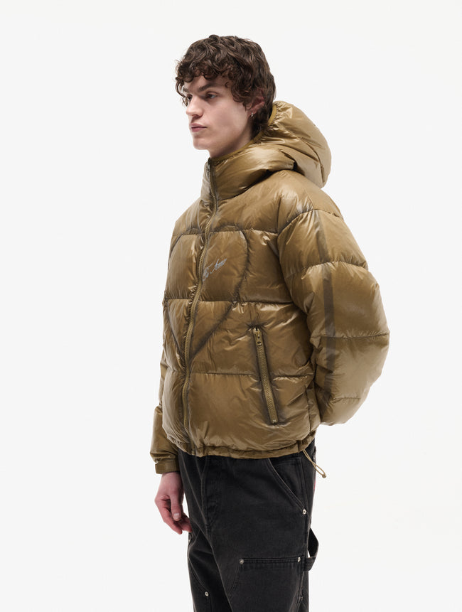 Carne Bollente Mens Down Jacket Lovepuffer 2.0 - Brown
