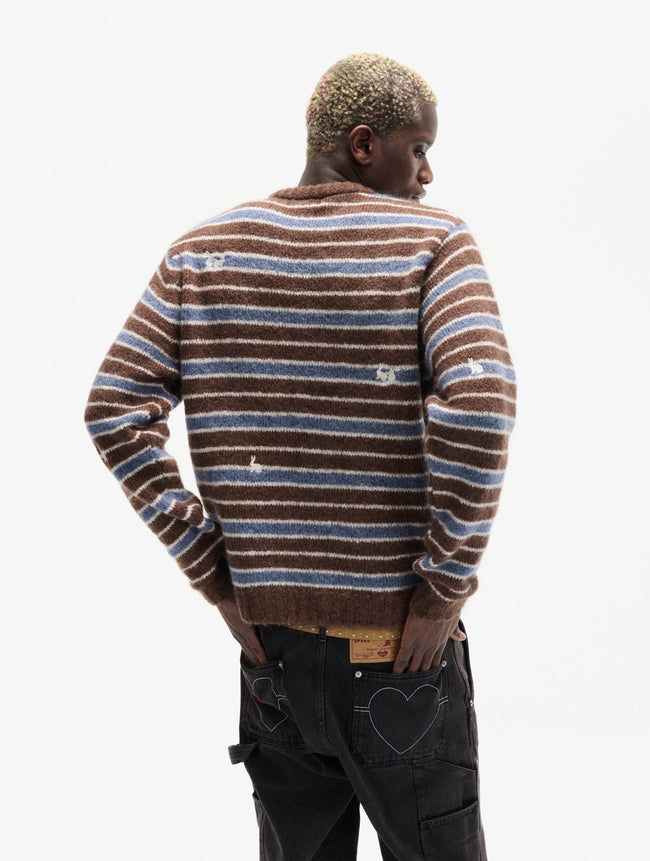 Carne Bollente Bunny Crossings Sweater - Brown