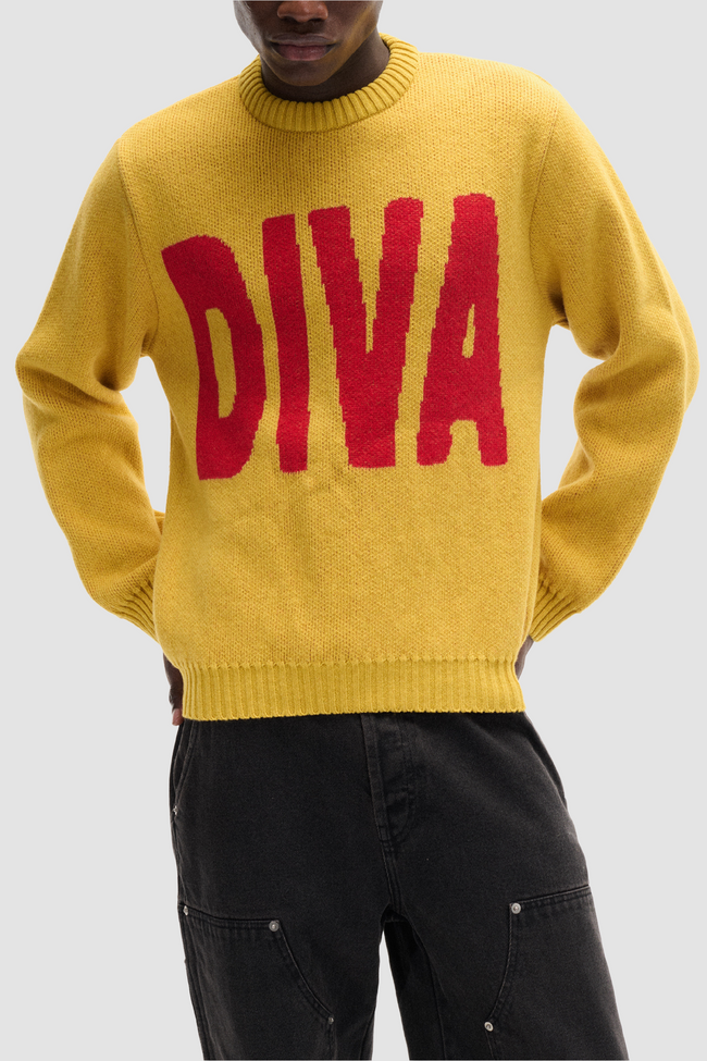 Carne Bollente Such a Diva Sweater - Yellow
