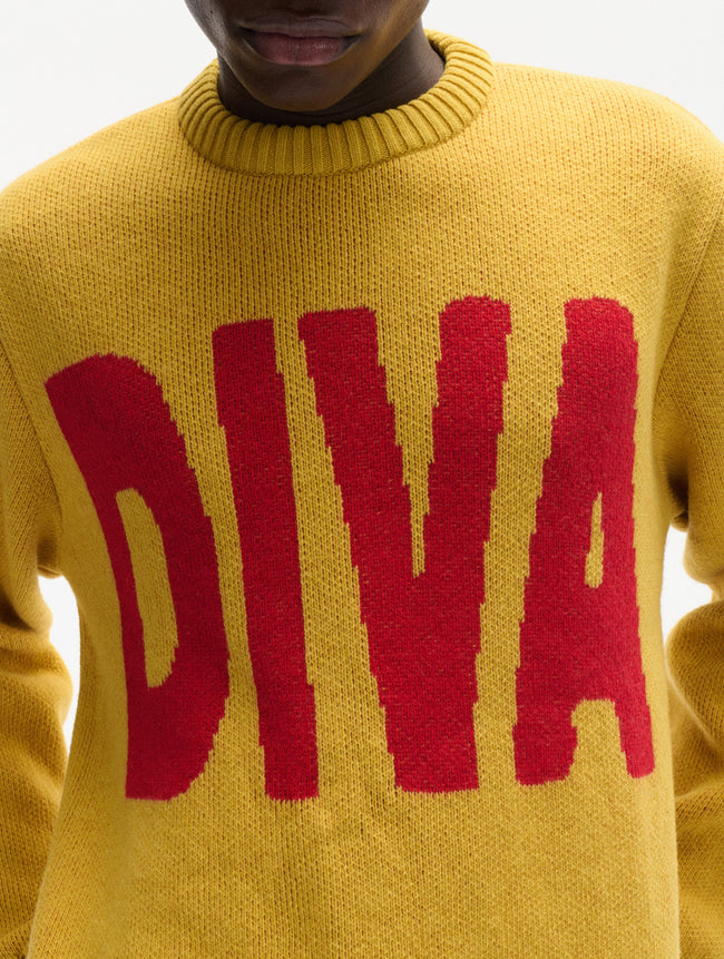 Carne Bollente Such a Diva Sweater - Yellow