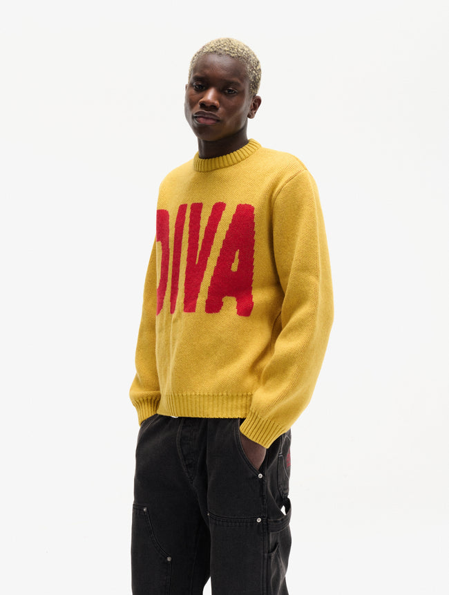 Carne Bollente Such a Diva Sweater - Yellow